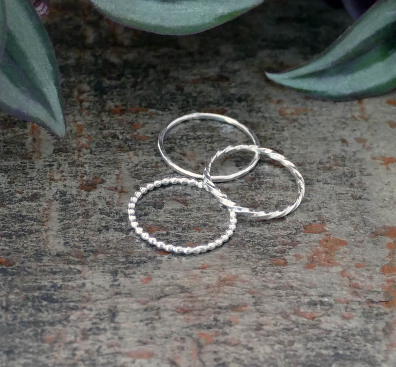 Beautiful Minimalist .925 sterling silver stacker ring. Buy three or more and receive 15% off!