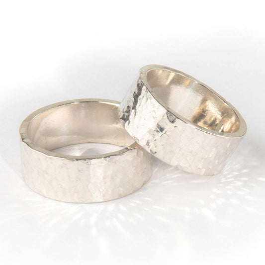 Beautiful Wide .925 Sterling Silver Bands - Made to Order minimalist rings